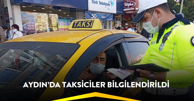 Aydın’da taksiciler bilgilendirildi