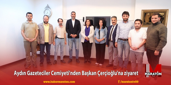 Aydın Gazeteciler Cemiyeti'nden Başkan Çerçioğlu'na ziyaret