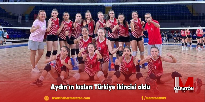 Aydın’ın kızları Türkiye ikincisi oldu