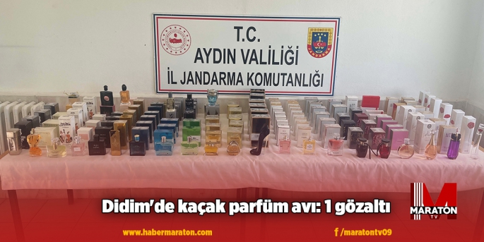 Didim'de kaçak parfüm avı: 1 gözaltı
