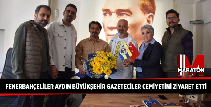 Fenerbahçeliler Aydın Büyükşehir Gazeteciler Cemiyetini Ziyaret etti