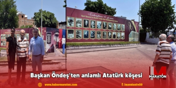 Başkan Öndeş’ten anlamlı Atatürk köşesi 