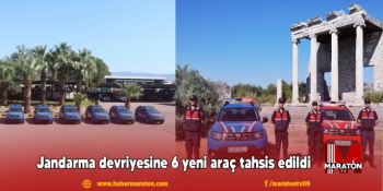  Jandarma devriyesine 6 yeni araç tahsis edildi