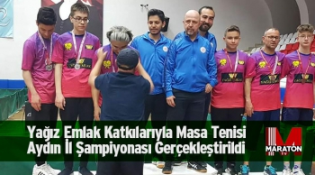 Yağız Emlak Katkılarıyla Masa Tenisi Aydın İl Şampiyonası Gerçekleştirildi